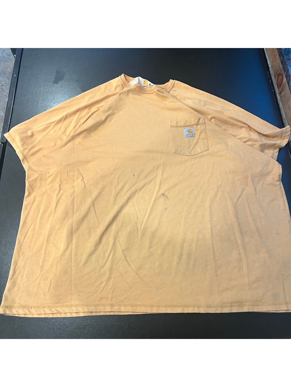178 vintage workwear Carhartt Men's 4XL Relaxed Fit Pocket T-Shirt in Tan